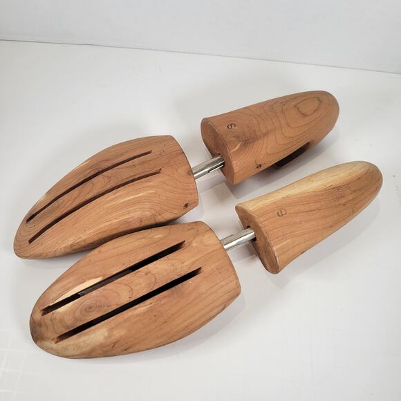 Vintage Bally of Switzerland Cedar Wood Shoe Trees Adjustable Size S - Picture 5 of 8